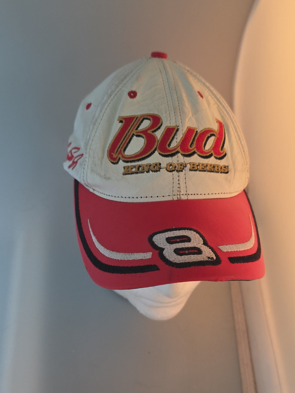 VTG Budweiser Earnhardt JR Chase Authentics Leather Hat